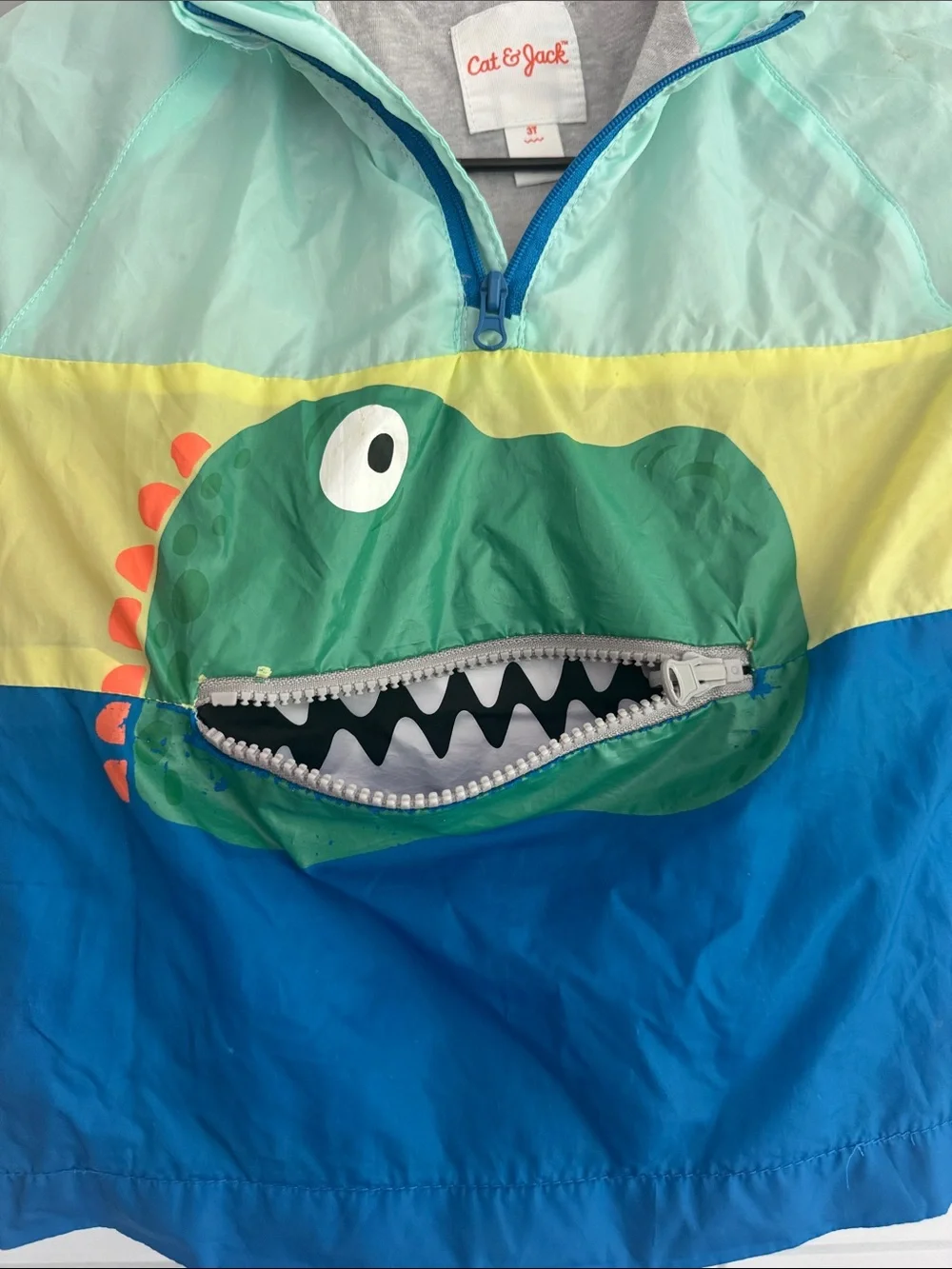 3T Cat & Jack alligator windbreaker, lined